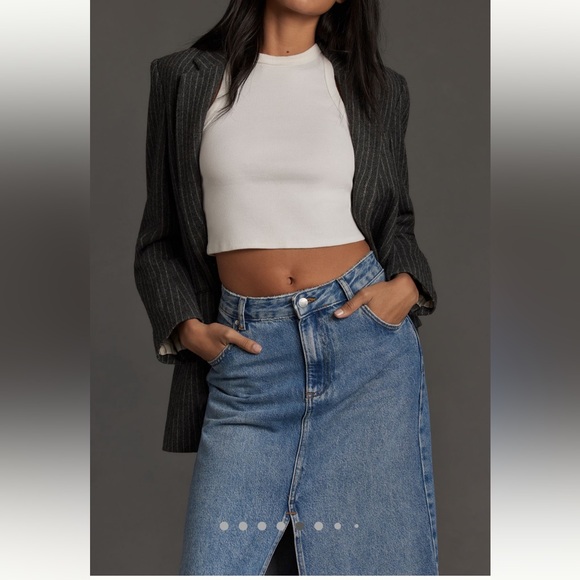 Anthro Denim Skirt - Picture 5 of 7